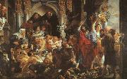 Jacob Jordaens Christ Driving the Merchants from the Temple oil painting artist